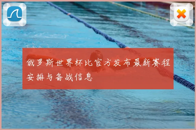 俄罗斯世界杯比官方发布最新赛程安排与备战信息